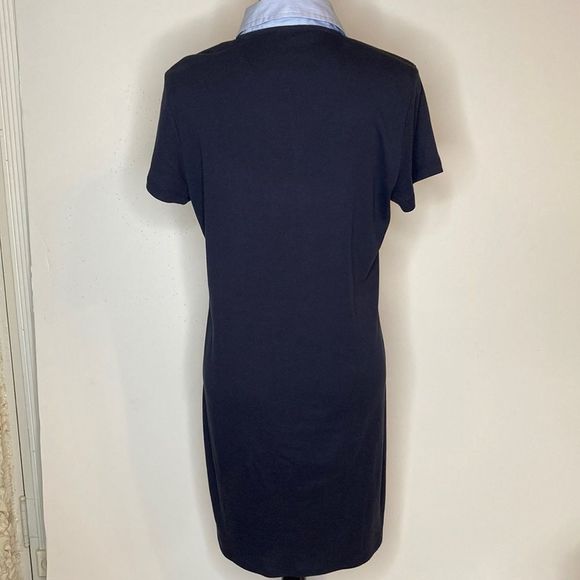Tommy Hilfiger Dress Polo Style Navy Blue & White Preppy Casual Dress - Picture 3 of 13